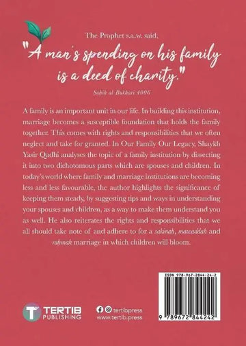 Our Family Our Legacy Yasir Qadhi - Islamboekhandel.nl