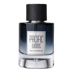 Pacific Woods eau de parfum bottle showcasing the luxurious Pacific Woods perfume
