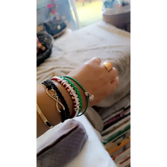 Palestina armband met hartje - Islamboekhandel.nl