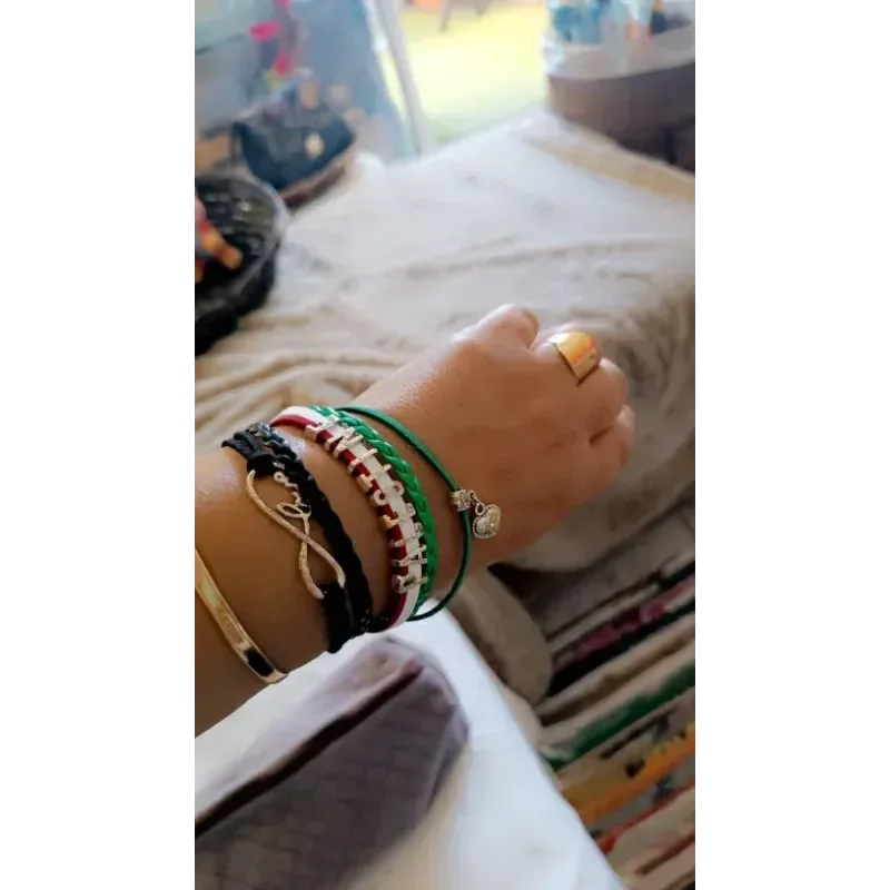 Palestina armband met hartje - Islamboekhandel.nl