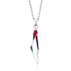 Palestina hanger met ketting -klein - Islamboekhandel.nl