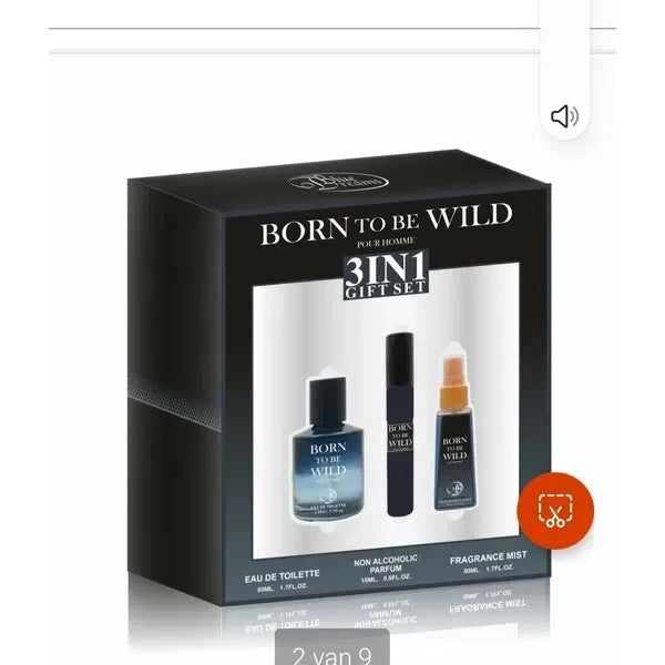 Parfum Cadeau set Born To Be Wild 3in1 - Islamboekhandel.nl