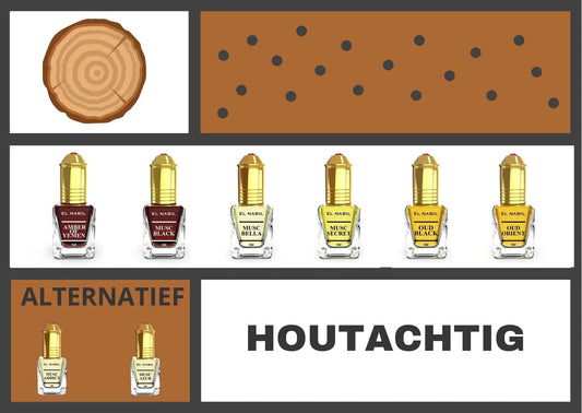 Parfumolie Box - Houtachtige Geuren - Islamboekhandel.nl
