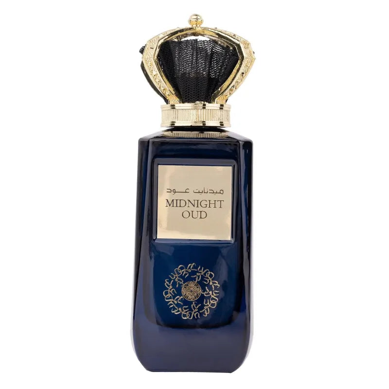 Parfumspray Midnight Oud fles met kroonvormige dop voor Ard al Zaafaran Midnight Oud