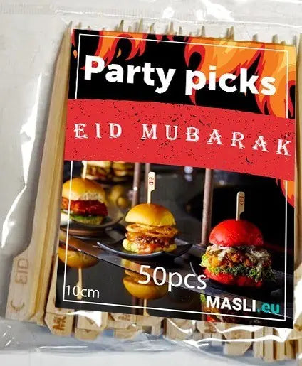 Partypicks Eid mubarak (50 pcs) - Islamboekhandel.nl