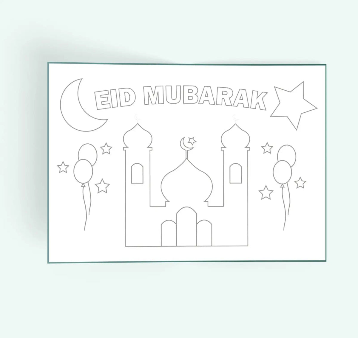 Placemats -Eid rainbow (set van 6) - Islamboekhandel.nl
