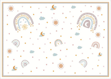 Placemats -Eid rainbow (set van 6) - Islamboekhandel.nl