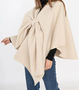 Poncho met strik - Kleding