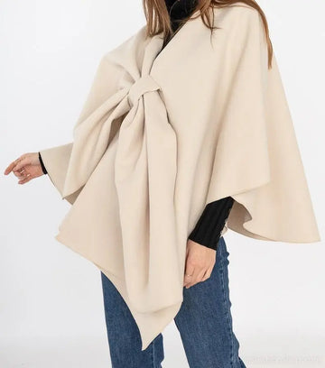 Poncho met strik - Kleding