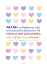 Poster hart met Hadith - Islamboekhandel.nl