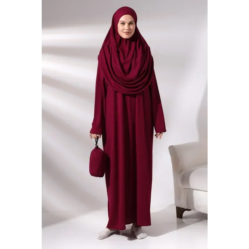Praktische Gebedskleding/jurk in Tasje - Islamboekhandel.nl