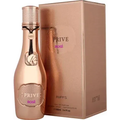 Rose goud parfumflesje en bijpassende doos voor Prive Rosé Edp 100 Ml