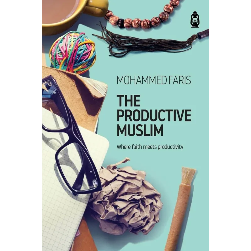 Productive Muslim boek met boekencover en stationairy, inspirerend muslim book