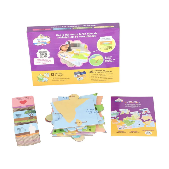 Profetenverhalen op de Wereldkaart | Educatieve Puzzel en Kaartenset - Islamboekhandel.nl