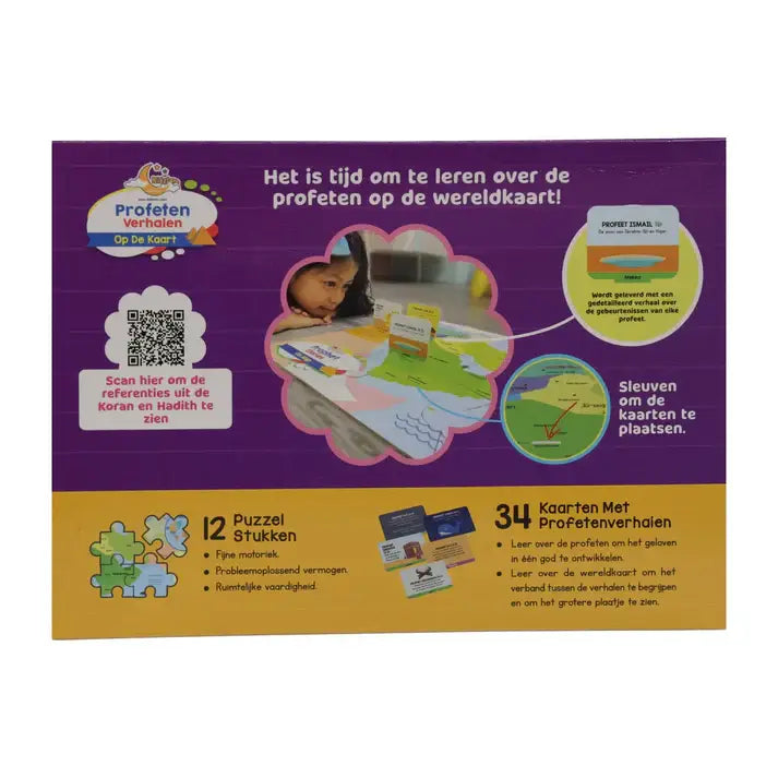 Profetenverhalen op de Wereldkaart | Educatieve Puzzel en Kaartenset - Islamboekhandel.nl