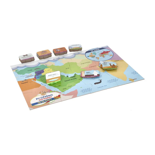 Profetenverhalen op de Wereldkaart | Educatieve Puzzel en Kaartenset - Islamboekhandel.nl