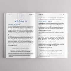 Open boek met tekst en decoratieve elementen uit Promised Paradise door Ali Hammuda