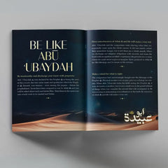 Open glossy magazine Promised Paradise door Ali Hammuda met woestijnlandschap op de cover