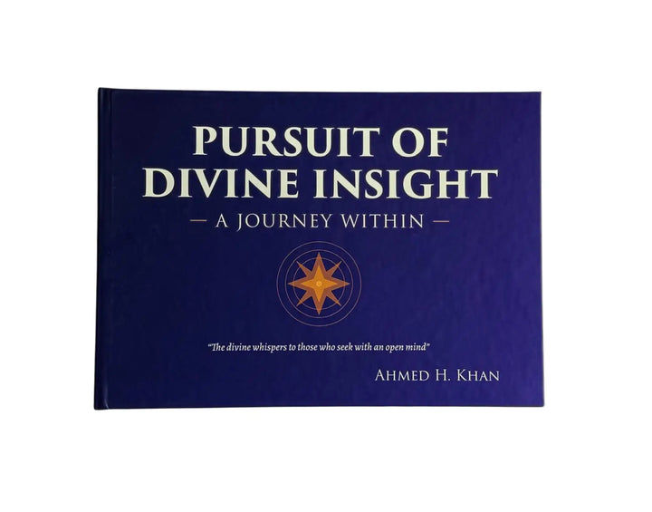 Deep blue hardcover book pursuit of divine insight by ahmed h in product pursuit of divine insight a journey within