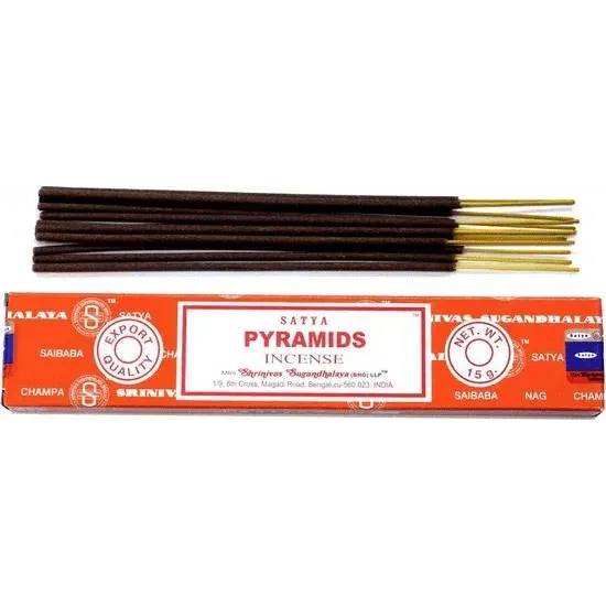 Satya Pyramids wierookstokjes voor een aromatische geurervaring van pyramid satya incense