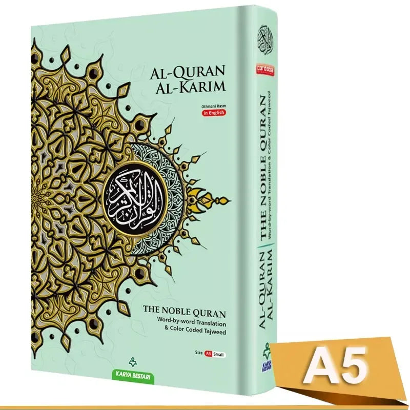 Al Quran Al Kareem Maqdis A5 formaat (Word-by-Word Translation Colour Coded Tajweed ) - Islamboekhandel.nl