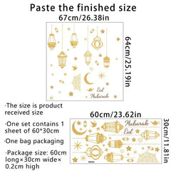 Raamstickers voor Eid/Ramadan - Feestelijke Decoratie - Islamboekhandel.nl