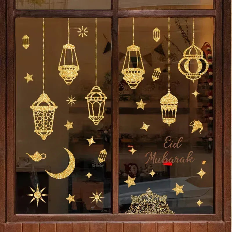 Raamstickers voor Eid/Ramadan - Feestelijke Decoratie - Islamboekhandel.nl