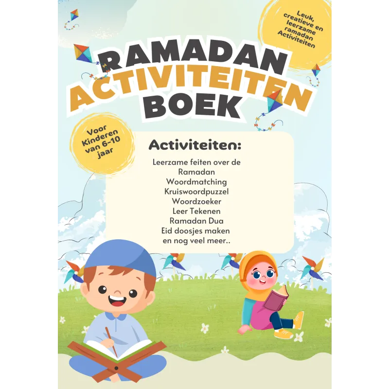 Ramadan activiteitenboek voor kinderen met leuke en leerzame activiteiten