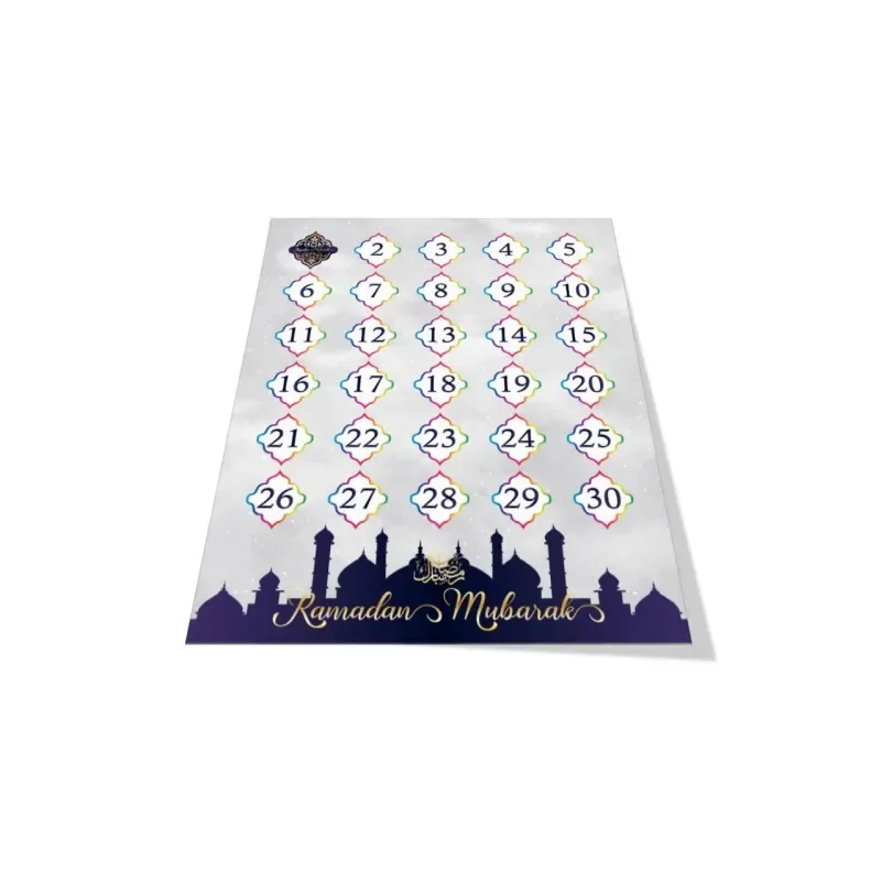 Ramadan aftelkalender (dubbelzijdig) - Islamboekhandel.nl