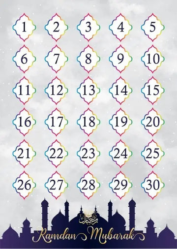 Ramadan aftelkalender (dubbelzijdig) - Islamboekhandel.nl