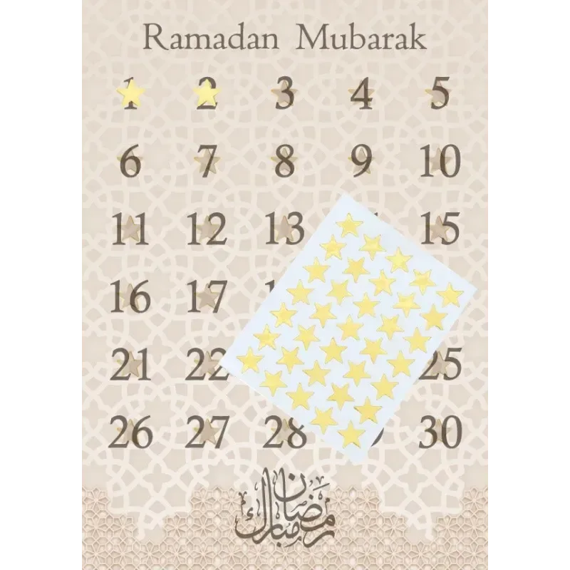 Ramadan Aftelkalender – Luxe Dubbelzijdig Ontwerp 🌙✨ - Islamboekhandel.nl