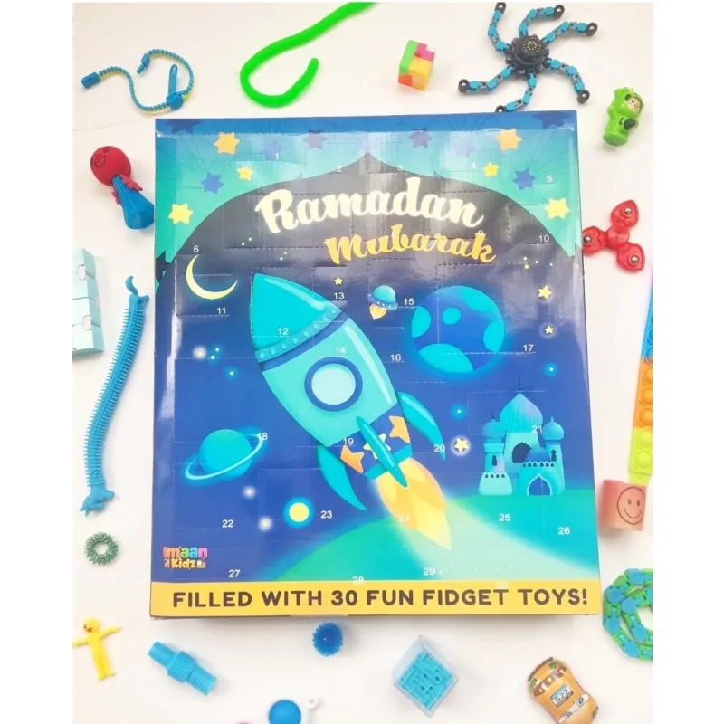 Ramadan kalender met speeltjes Blauw Imaankidz