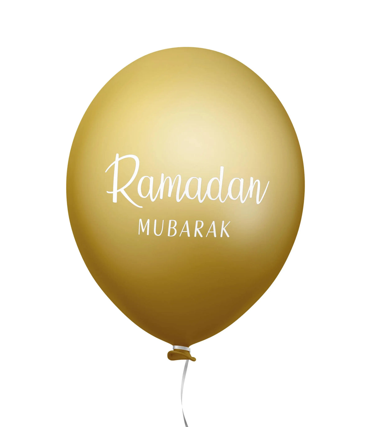 Ramadan mubarak ballonnen mint/goud (6 stuks) - Islamboekhandel.nl