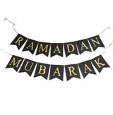 Ramadan Mubarak letterslinger -zwart - Islamboekhandel.nl