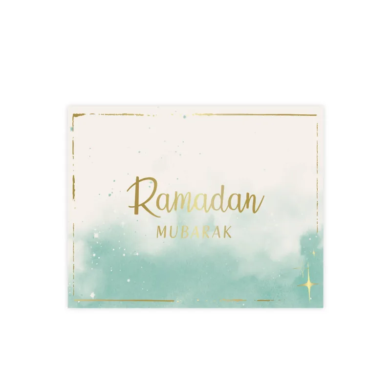 Ramadan mubarak placemats mint 6 stuks Islamboekhandel.nl
