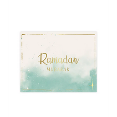 Ramadan mubarak placemats mint 6 stuks Islamboekhandel.nl