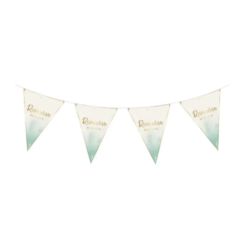 Ramadan mubarak slinger mint - Islamboekhandel.nl