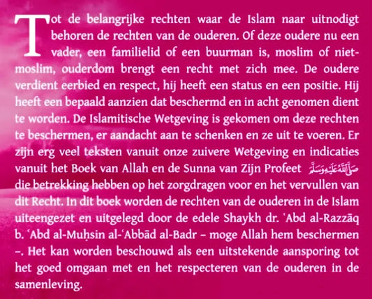 De rechten van de Ouderen in de Islam - Islamboekhandel.nl