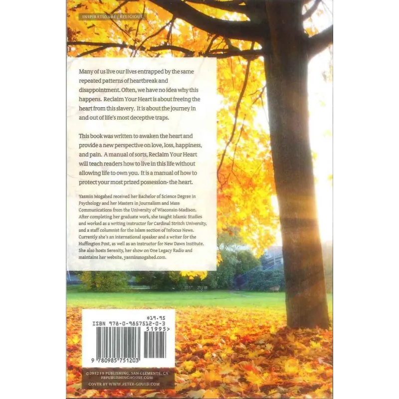 Boekomslag met herfstboom voor Reclaim Your Heart om je hart te herstellen