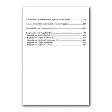 Regelgevingen omtrent de Geboorte en de ‘Aqieqah - Islamboekhandel.nl