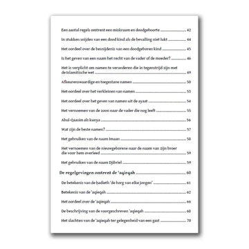 Regelgevingen omtrent de Geboorte en de ‘Aqieqah - Islamboekhandel.nl