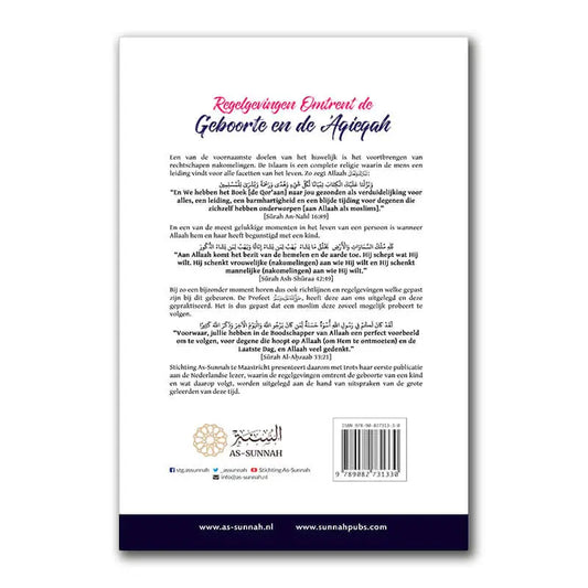 Regelgevingen omtrent de Geboorte en de ‘Aqieqah - Islamboekhandel.nl