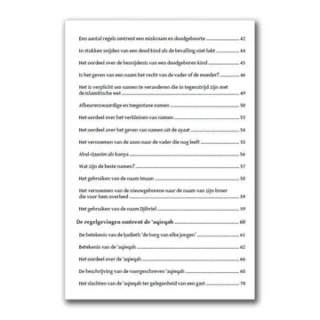 Regelgevingen omtrent de Geboorte en de ‘Aqieqah - Islamboekhandel.nl