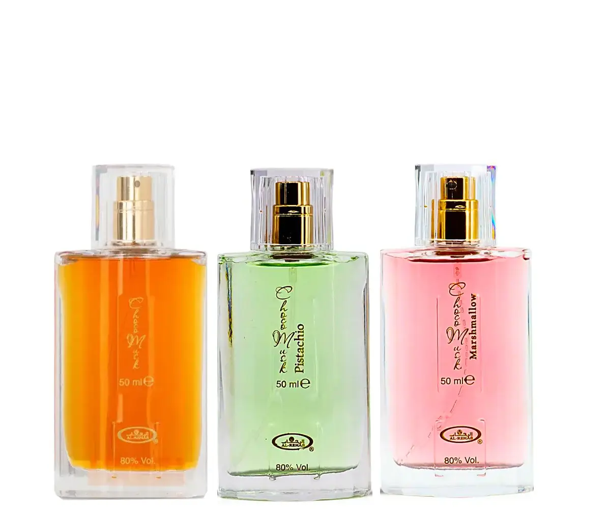 ✨ Al-Rehab Driedelige Parfumset – Choco Musk | Pistachio Musk | Marshmallow Musk ✨ - Islamboekhandel.nl