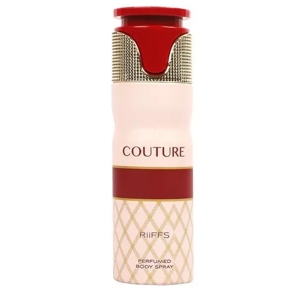 Pink en rood geparfumeerde Riffs Deodorant Couture met gouden diamanten patroon