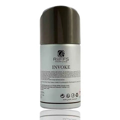 Riffs Deodorant Invoke met zilveren en donkerbruine rollerball in cilindervorm