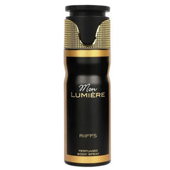 Zwarte en gouden Riffs Deodorant Mon Lumière body spray voor een frisse geur