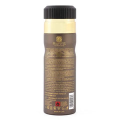 Brown en goud Riffs Deodorant - Noir Absolu spray met zwarte ribbelkap