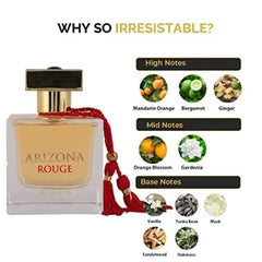 Riffs Parfum Arizona Rouge arabische parfum met fles en rode tassel