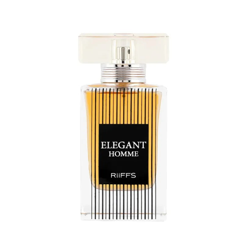 Riffs Parfum Elegant Homme Arabische parfum met heldere dop en zwarte etiket